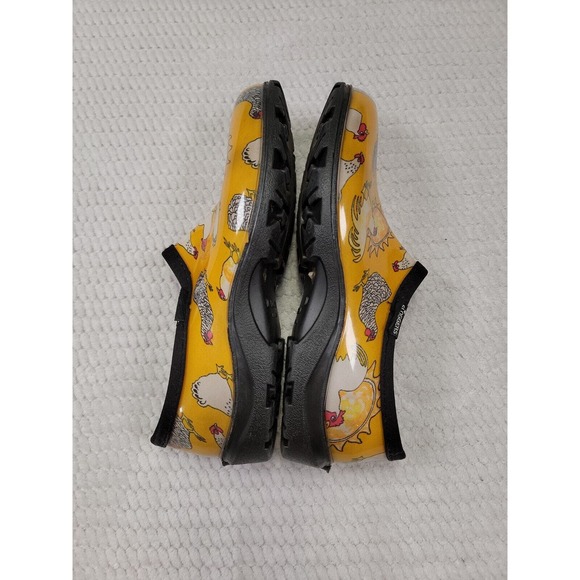 Sloggers Garden Clog Womens Rooster Chicken Hen Waterproof Slip Ons 10 - Picture 6 of 9